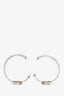 Louis Vuitton Silver Toned A la Folie Resin Hoops