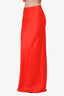 Alice + Olivia Red Satin Maxi Skirt Size 8