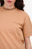 Acne Studio Beige Logo Gojina Dyed T-Shirt Size XS