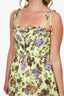 Ulla Johnson Green/Multicolour Floral Print Tiered Midi Dress Size 6