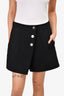 Maje Black/Gold Button Skort Size 40
