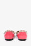Valentino Pink Patent Rockstud Pointed Flats Size 36.5