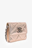 Pre-Loved Chanel™ 2021 Gold Lambskin 19 Coin Pouch On Chain
