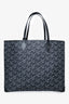 Versace Black/Grey La Greca Large Tote Bag