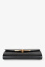 Salvatore Ferragamo Black Leather Chain Wallet