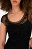 Simone Rocha Black Tulle Sleeveless Ruffle Tiered Dress Size 6