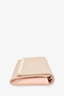 Jimmy Choo Nude Metallic Python Printed 'Milla' Clutch With Chain