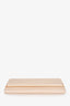 Jimmy Choo Nude Metallic Python Printed 'Milla' Clutch With Chain