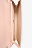 Jimmy Choo Nude Metallic Python Printed 'Milla' Clutch With Chain