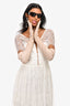 Nicholas White Eyelash Lace Mini Dress Size 4