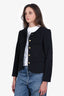 Veronica Beard Black Kensington Tailored Knit Jacket Size L