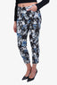 Erdem Black/Blue Floral Trousers Size 44