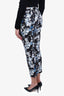Erdem Black/Blue Floral Trousers Size 44