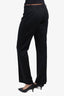 Prada Black Wide Leg Trousers Size 40