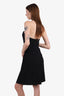 Prada Black Cinch Detail Strapless Midi Dress Size 42