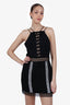 Jonathan Simkhai Black/White Cage Detail Sleeveless Dress Size 6
