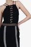 Jonathan Simkhai Black/White Cage Detail Sleeveless Dress Size 6