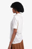 Sportmax White Pleated Top Size S