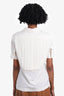 Sportmax White Pleated Top Size S