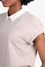 Brunello Cucinelli Taupe/White Top Size M
