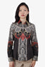 Etro Brown/Red Patterned Button-Down Size 42