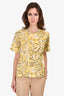 Marni Yellow Leaves T-Shirt Size 40