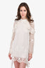Self-Portrait White Crochet Dress Size 4 US