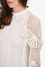 Self-Portrait White Crochet Dress Size 4 US