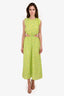 Faithfull the Brand Green Printed Sleeveless Cutout Maxi Dress Size M