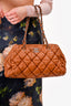 Pre-Loved Chanel™ 2008/09 Brown Leather Bubble Shoulder Bag (Refurbished)