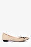 Rene Caovilla Beige Woven Bead Embellished Flats Size 39
