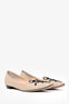 Rene Caovilla Beige Woven Bead Embellished Flats Size 39