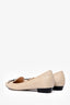 Rene Caovilla Beige Woven Bead Embellished Flats Size 39