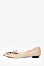 Rene Caovilla Beige Woven Bead Embellished Flats Size 39
