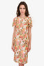 Stella McCartney Neon Floral Jacquard 'Ridley' Dress Size 40