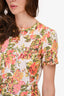 Stella McCartney Neon Floral Jacquard 'Ridley' Dress Size 40