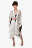 Forte Forte Cream Velvet Multicoloured Floral Robe Size 1