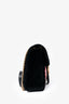 Gucci Black Velvet Pearl 'Loved' Medium Marmont Bag