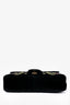 Gucci Black Velvet Pearl 'Loved' Medium Marmont Bag