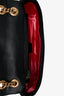 Gucci Black Velvet Pearl 'Loved' Medium Marmont Bag