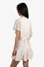 Chloe Cream Pleated Mini Dress Size 36