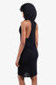 Ilaria Nistri Black Sheer Hooded Sleeveless Dress Size M