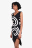 Stella McCartney 2016 White/Black Midi Dress Size M