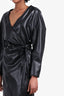 Proenza Schouler Black Faux Leather Long-Sleeve Maxi Dress size 4