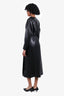 Proenza Schouler Black Faux Leather Long-Sleeve Maxi Dress size 4