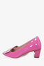 Roger Vivier Pink Patent Buckled Pumps Size 35
