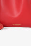 Burberry Red Leather Calfskin Small Drawcord Pouch