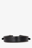 Gucci Black/White Top Stitch Leather Horsebit Belt Size 80/32