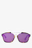 Christian Dior Tortoise Mirrored Aviator Sunglasses