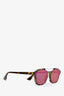 Christian Dior Tortoise Mirrored Aviator Sunglasses